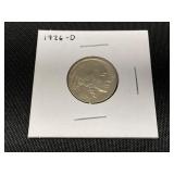 1926-D Buffalo Nickel in Cardboard Flip