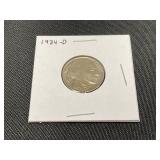 1934-D Buffalo Nickel in Holder