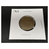 1869 United States 2-Cent Coin