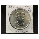 2013 Canadian Silver Maple Leaf Coin