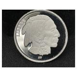 One Troy Ounce .999 Silver Buffalo Round