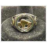 Buffalo Nickel-Inspired Silver Ring