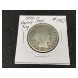 1899-O Barber Half Dollar Coin
