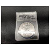 2011 25th Anniversary Silver Eagle MS70