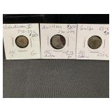 Lot of 3 Roman Coins with Identifications