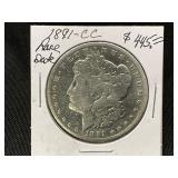 1891-CC Morgan Silver Dollar Coin