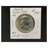 1949-D Franklin Half Dollar, BU