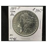 1889-P Morgan Silver Dollar MS 64-65