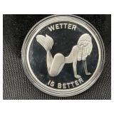 Novelty Silver-Tone Collectible Coin