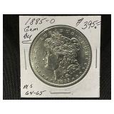 1885-O Morgan Silver Dollar MS 64-65