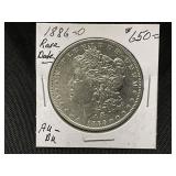 1886-O Morgan Silver Dollar AU-BU