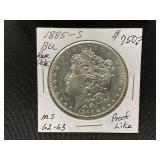 1885-S Morgan Silver Dollar BU Coin