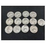 Set of 13 Bicentennial Quarter Coins