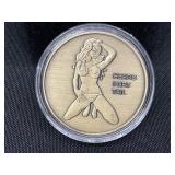 Bronze Novelty Coin with Risque Design