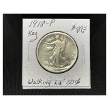 1918-P Walking Liberty Half Dollar