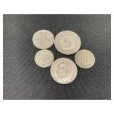 Group of German Coins Assorted Dates