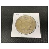 1924 Peace Silver Dollar Coin