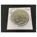 1927-P Peace Silver Dollar in Flip