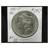 1881-P Morgan Silver Dollar MS64