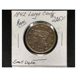 1842 Large Cent Small Date