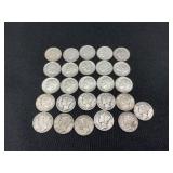 Lot of 28 Mercury and Roosevelt Dimes