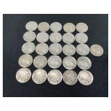Lot of 25 Buffalo Nickel Coins