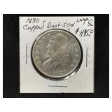 1830 Capped Bust Half Dollar Large O