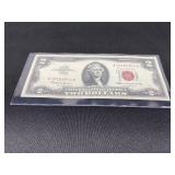 1963 US Two-Dollar Red Seal Banknote