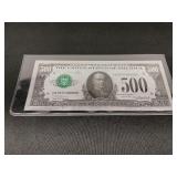 Collectible $500 Silver Banknote Replica