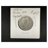 1898-O Barber Quarter Key Date Coin