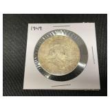 1949 Franklin Half Dollar Coin