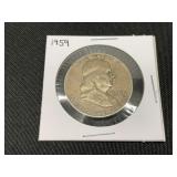 1959 Franklin Half Dollar Coin