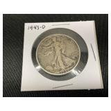1943-D Walking Liberty Half Dollar Coin