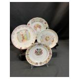 Set of 4 Commemorative Plates, Circa 1900s