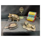 Assorted Vintage Cast Iron Objects