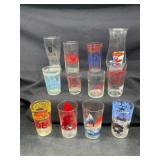 12 Vintage Themed Glasses