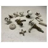 Lot of Vintage Porcelain Faucet Handles