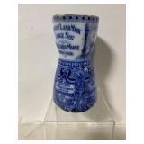 Blue Ceramic Freemason Commemorative Pitcher