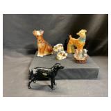 Lot of 5 Ceramic Dog Figurines