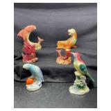Set of 5 Ceramic Animal Figurines