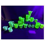 UV Glow Vaseline Souvenir Glass