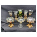 Set of Shriners Glass Goblets and Bowls