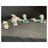 Set of Porcelain Clown Figurines