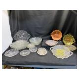 Glass Bowls and Frosted Dishes