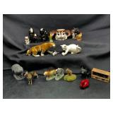 Collection of Animal Figurines and Trinkets