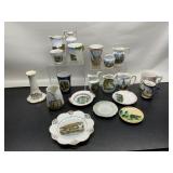Collection of Souvenir Glassware and Dishes