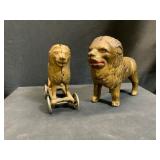 Cast Iron Lion Figure Banks