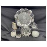 Collection of Clear Pressed Glassware