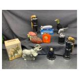 Collection of Novelty Figural Bottles