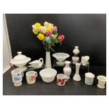 Collection of Milk Glassware and Mugs